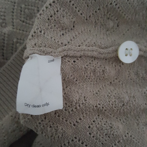 J.Crew | Beige Diamond-pattern Cardigan - Picture 6 of 6